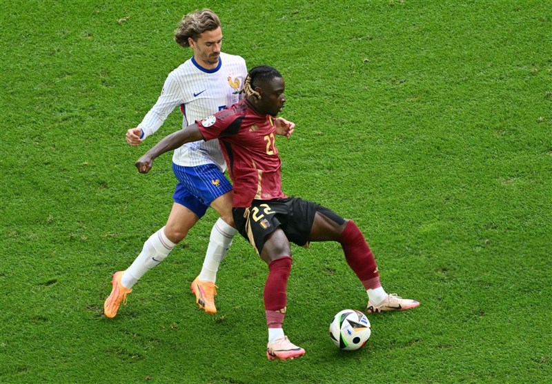 تیم ملی فوتبال فرانسه , تیم ملی فوتبال بلژیک , یورو 2024 ,