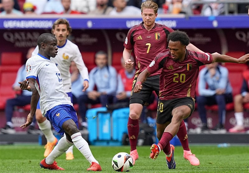 تیم ملی فوتبال فرانسه , تیم ملی فوتبال بلژیک , یورو 2024 ,